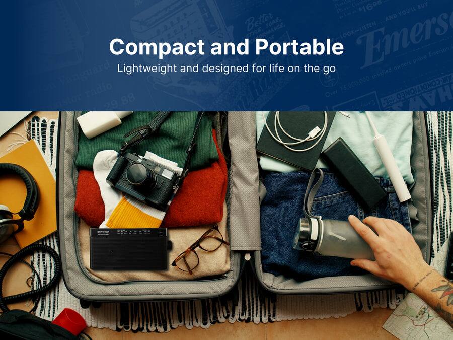 Compact and Portable  
Lightweight and designed for life on the go