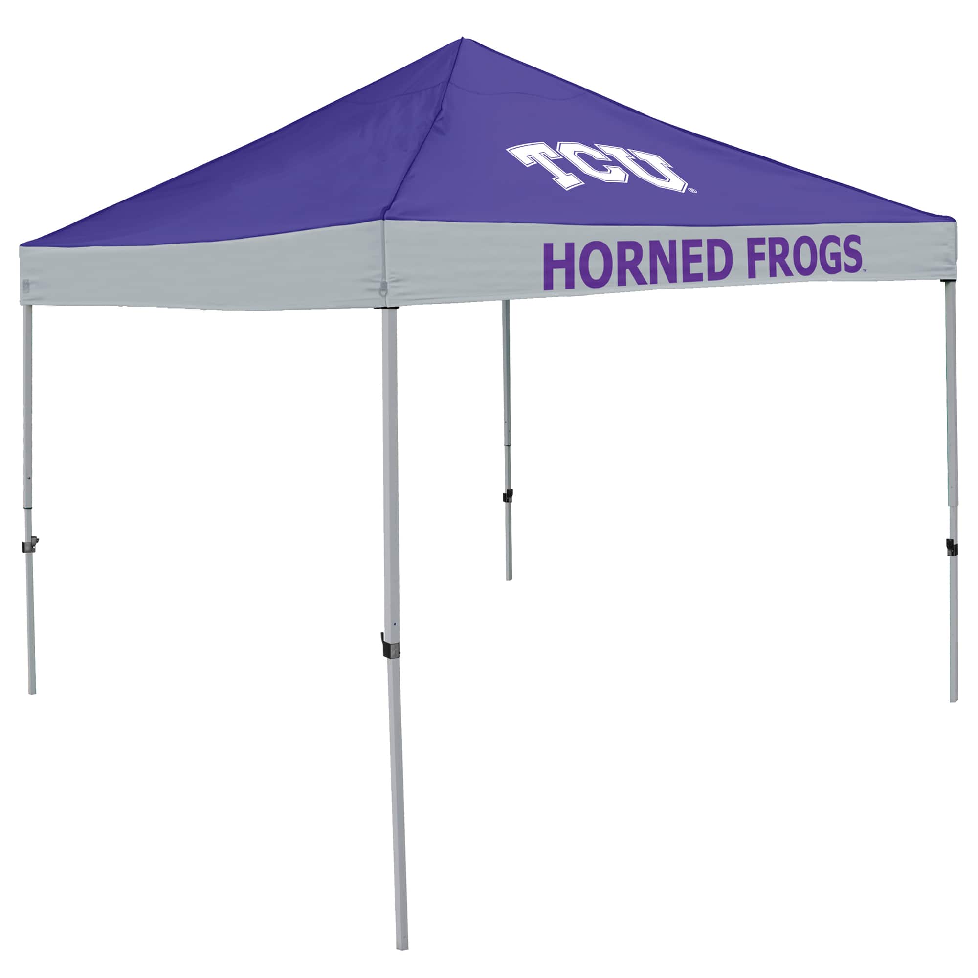 Logo Brands - TCU Horned Frogs 9' x 9' Economy Tailgate Canopy Tent - Multicolor
