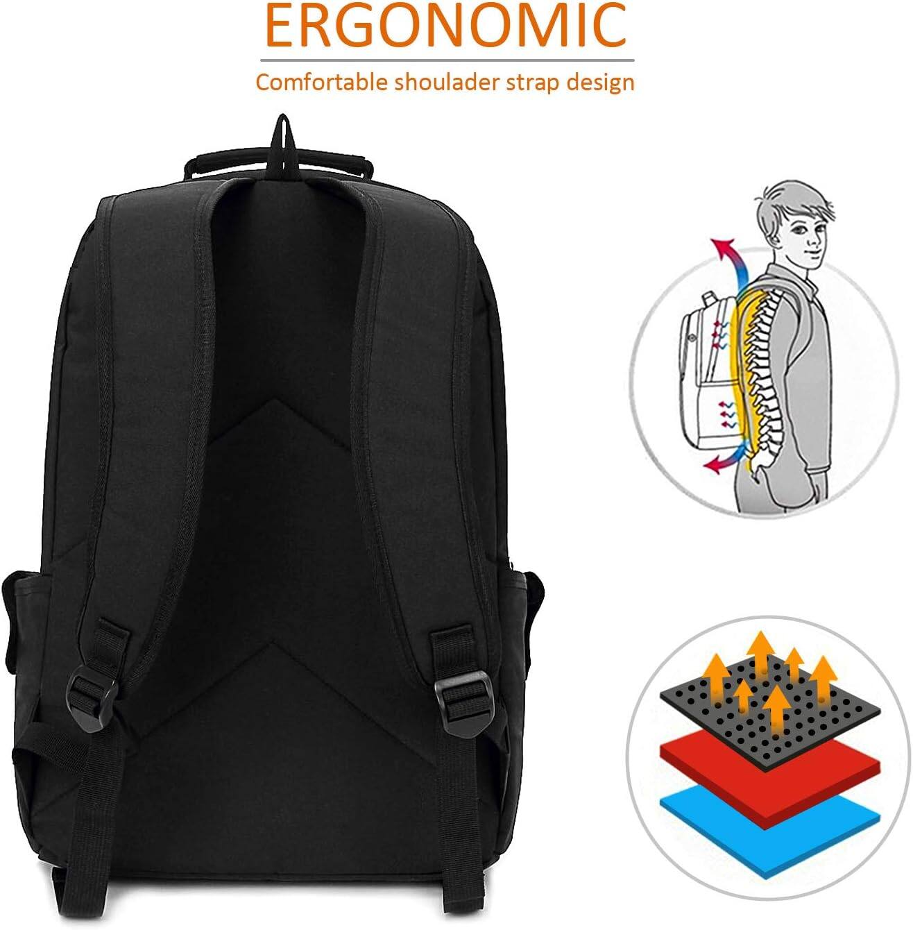 ERGONOMIC  
Comfortable shoulder strap design