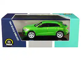 Audi RS Q8 Java 1/64 Diecast Model Car by Paragon - Green Metallic