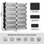 The text on the image is grouped as follows:

1. 105cm: 14.0"*18.0" 18.0"*7.0"
2. 36cm: 93cm
3. Multifunctional Storage & Large Capacity