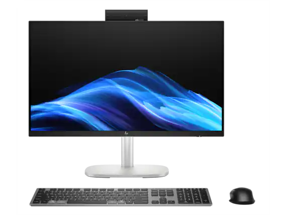 Front. HP - HP EliteStudio All-in-One Computer 23.8" FHD Intel Core Ultra 7, 64 GB;1 TB SSD.
