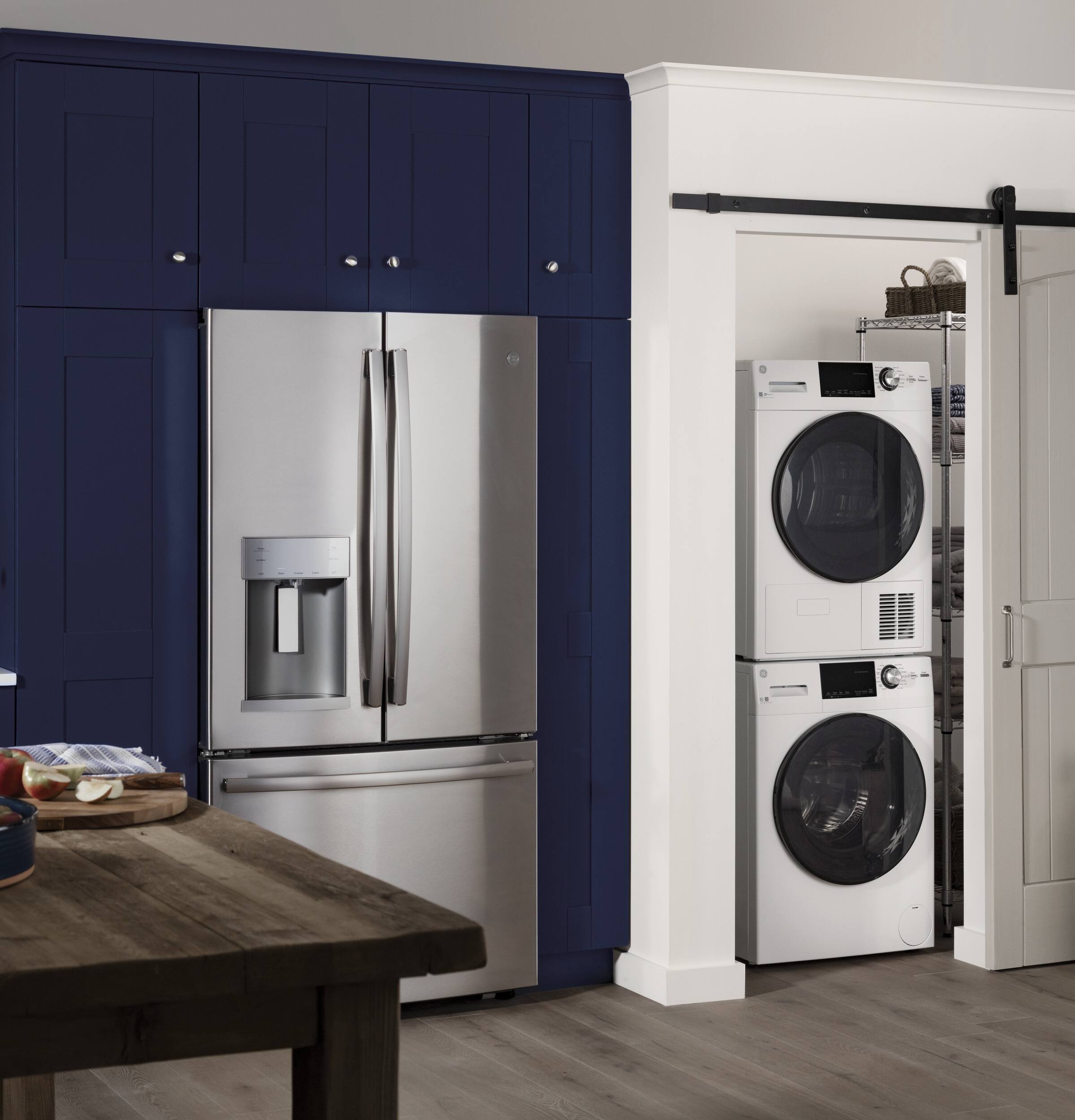 Alt View 10. GE - 4.1 Cu. Ft. Stackable 13-Cycle Electric Dryer - White.