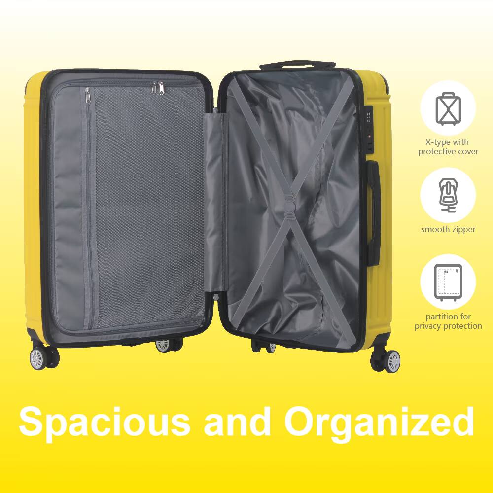 X-type with protective cover  
smooth zipper  
partition for privacy protection  

Spacious and Organized