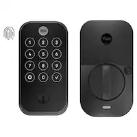 Yale - Assure Lock 2 Touch with Wi-Fi and Norwood Lever - Black Suede - Front_Zoom