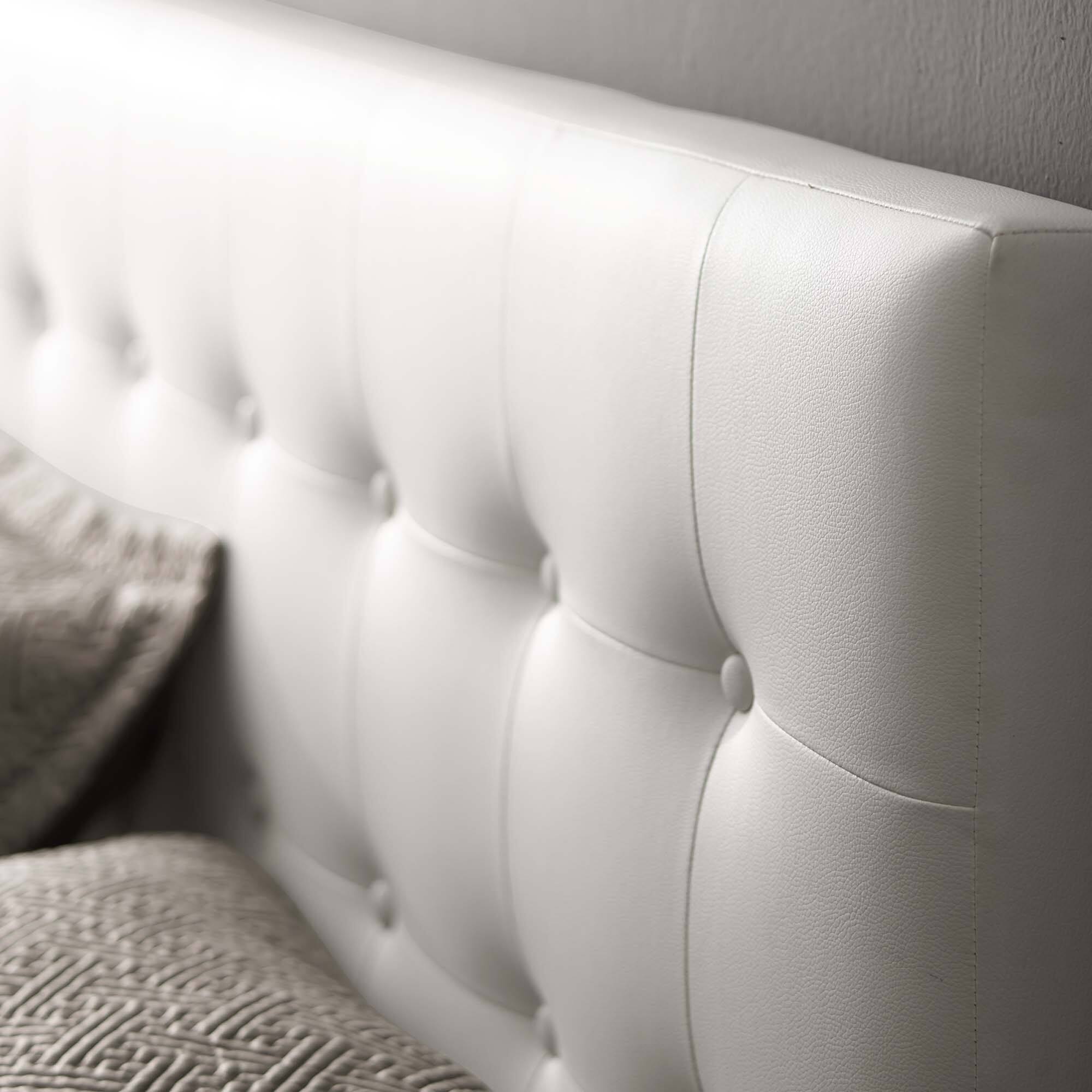 Alt View 4. Modway - Emily Upholstered Vinyl Queen Headboard by Modway - White.