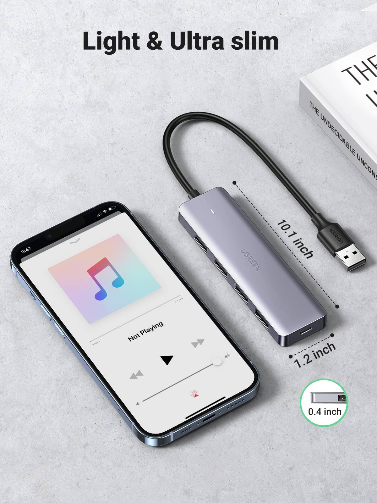 Hub USB-C A 4 Porte - Hub USB-C A USB 3.1 Gen 2 10gbps 4x Usb A - Foto 2