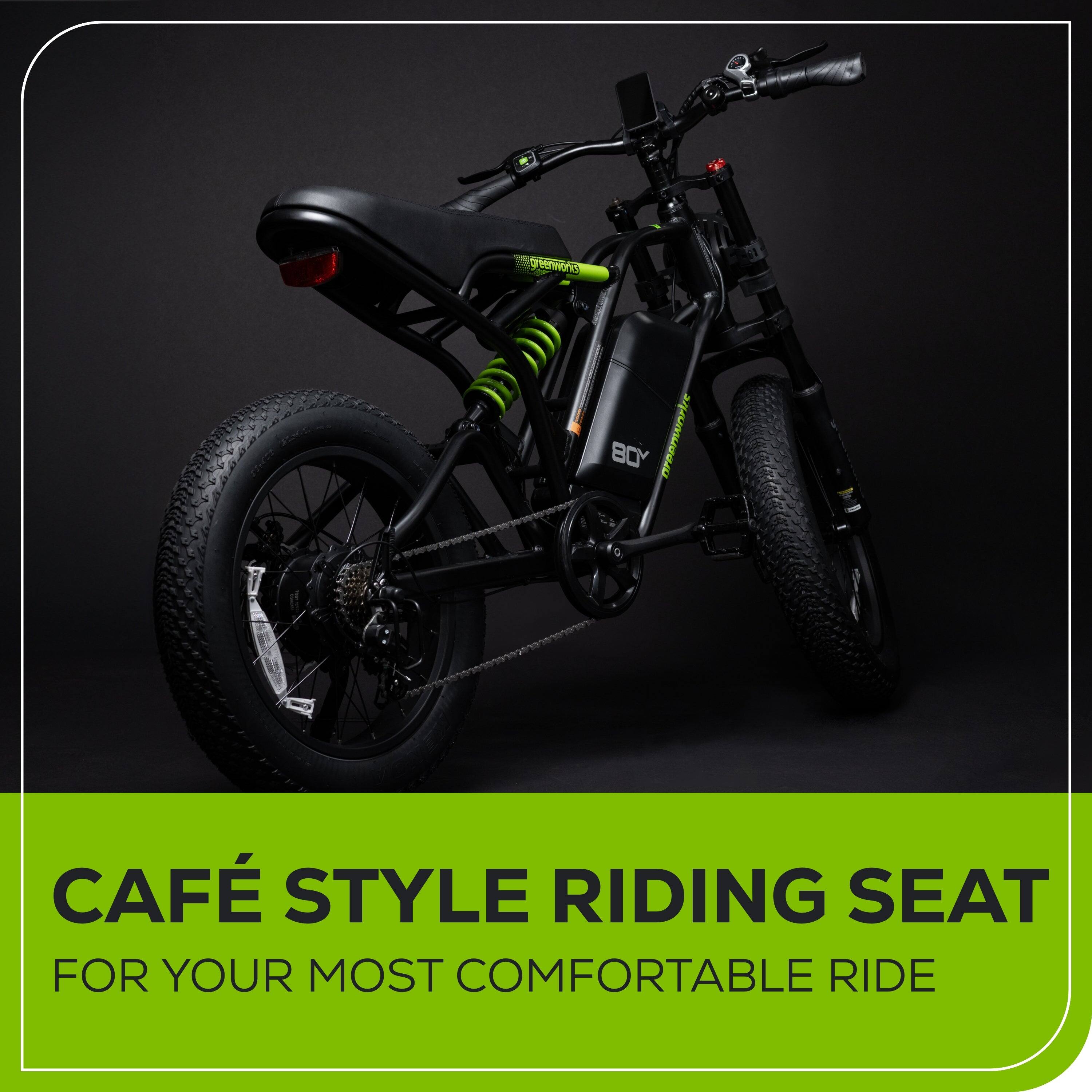 CAFE STYLE RIDING SEAT FOR YOUR MOST COMFORTABLE RIDE
