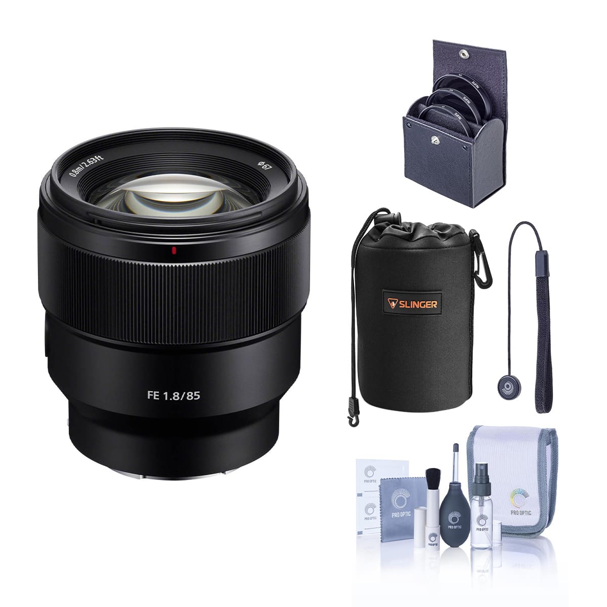 FE 85mm f/1.8 Telephoto Lens for Sony E mount Black SEL85F18