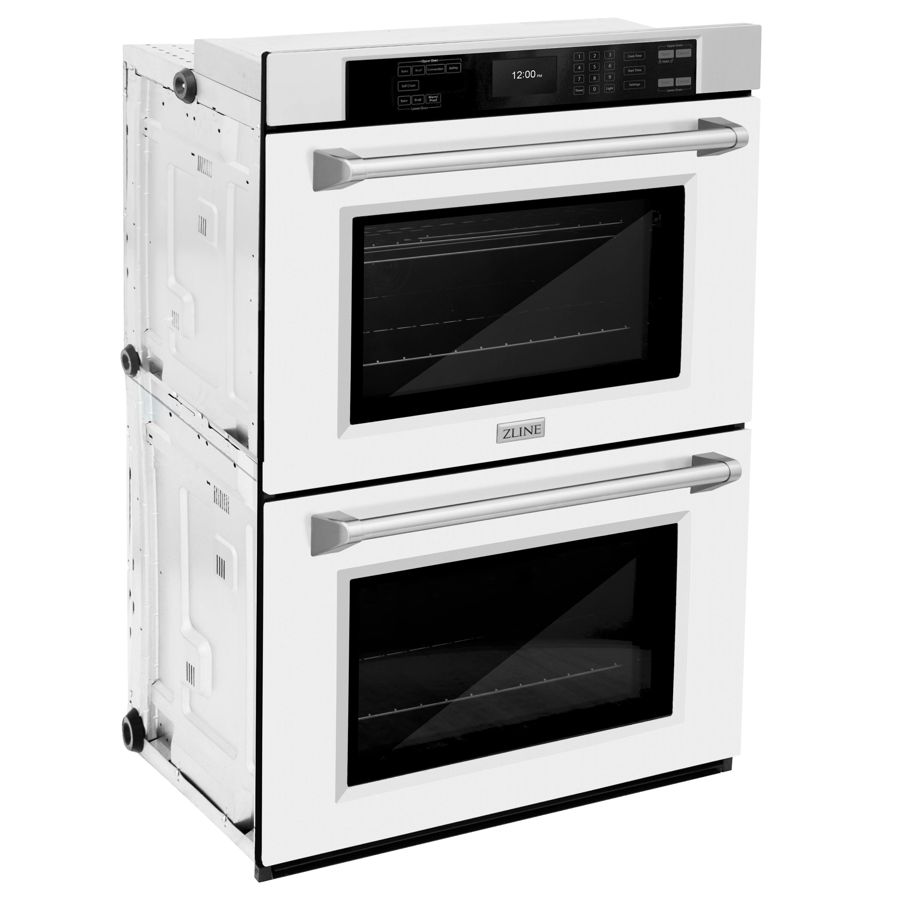 The text on the image reads "ZLINE 12:00m d . 1 . - - - - . d I ZLINE." This text is likely a description or information about the oven, such as the brand, model, or features.