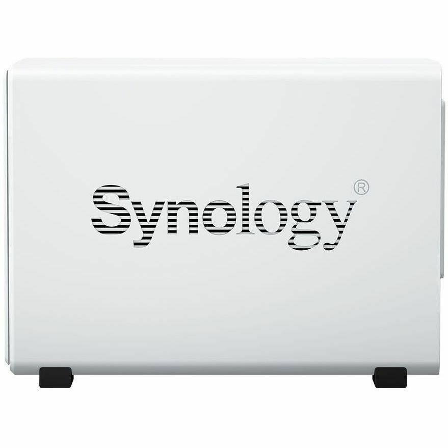 Left. Synology - Synology DiskStation DS223j SAN/NAS Storage System - 1 x Realtek RTD1619 Quad-core (4 Core) 1.70 GHz - 2 x HDD Supported - White.