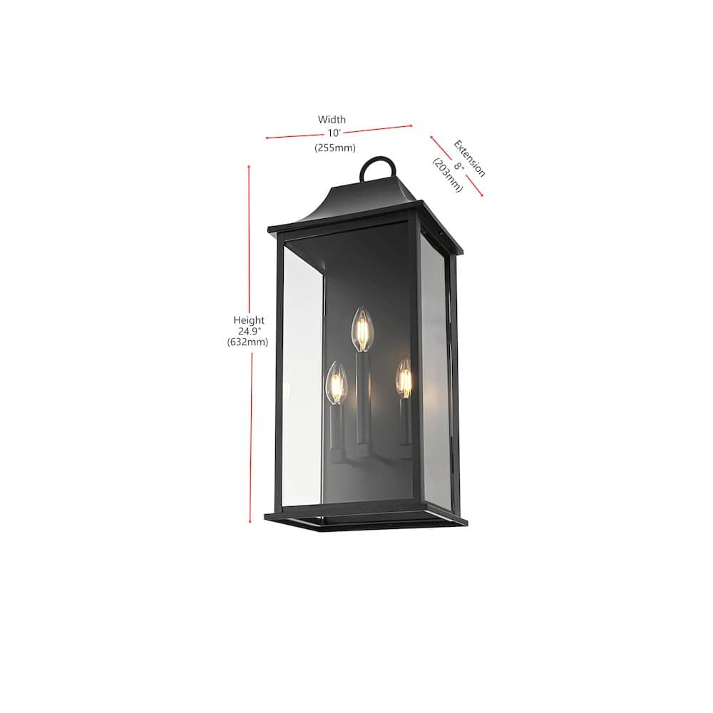 Elegant Lighting - Shepard 10 inch Outdoor Wall Sconce - Black price history on PriceWatchPro
