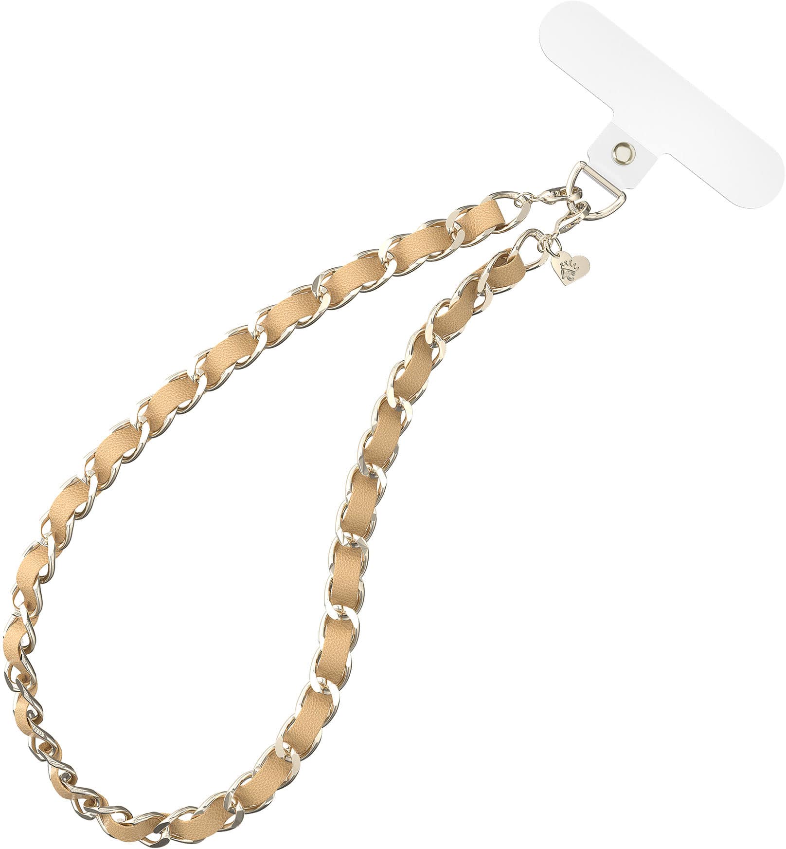 VELVET CAVIAR - Phone Charm Wristlet - Nude Leather