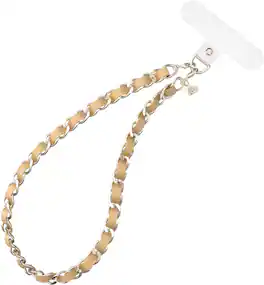 VELVET CAVIAR - Phone Charm Wristlet - Nude Leather