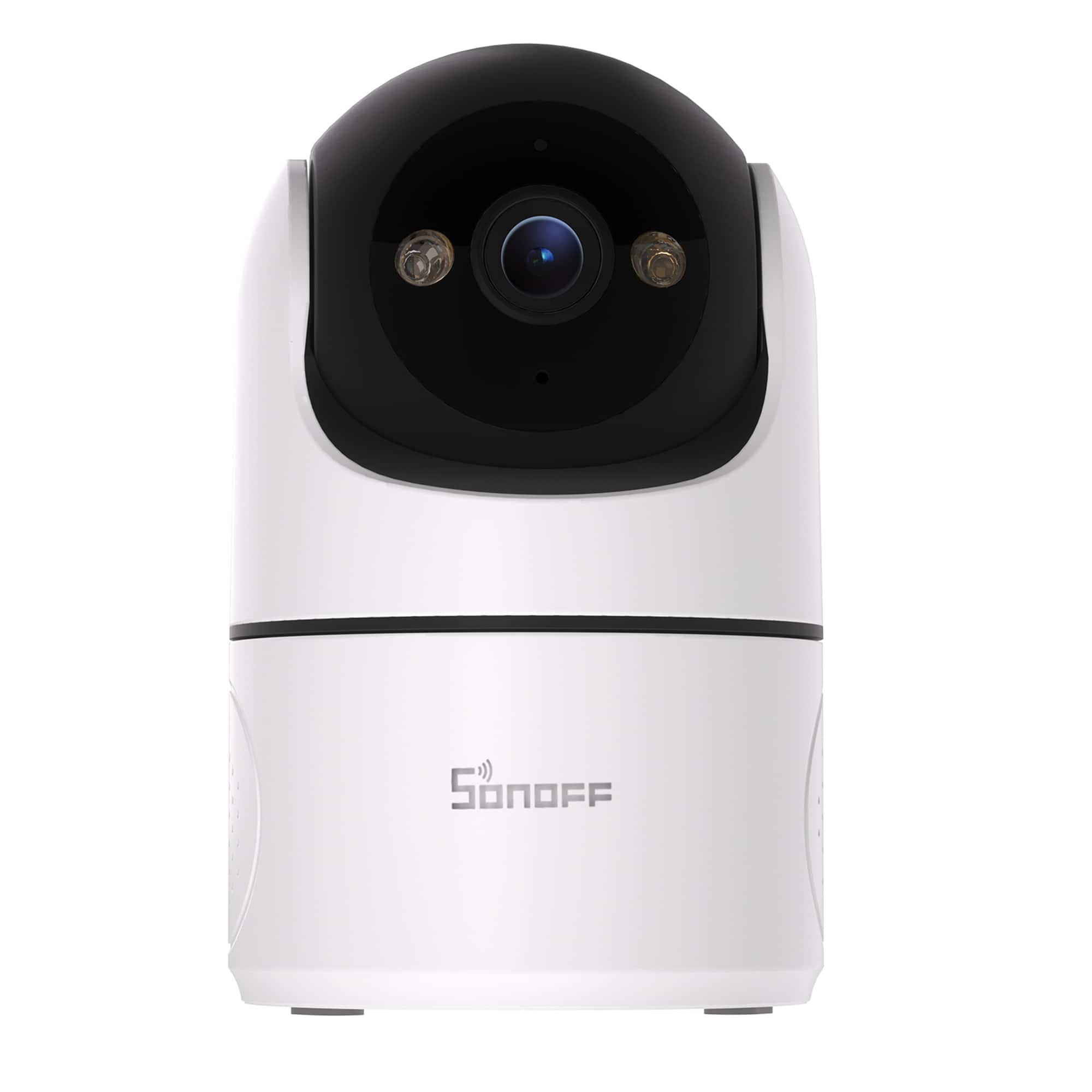 SONOFF - Smart Indoor Home Smart Security Camera with Smart Night Vision and Works with Alexa and Google Home - White and Black