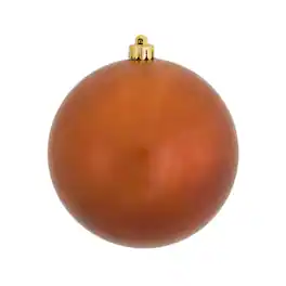 Vickerman - 8" Candy Ball UV Drilled Cap - Burnished Orange