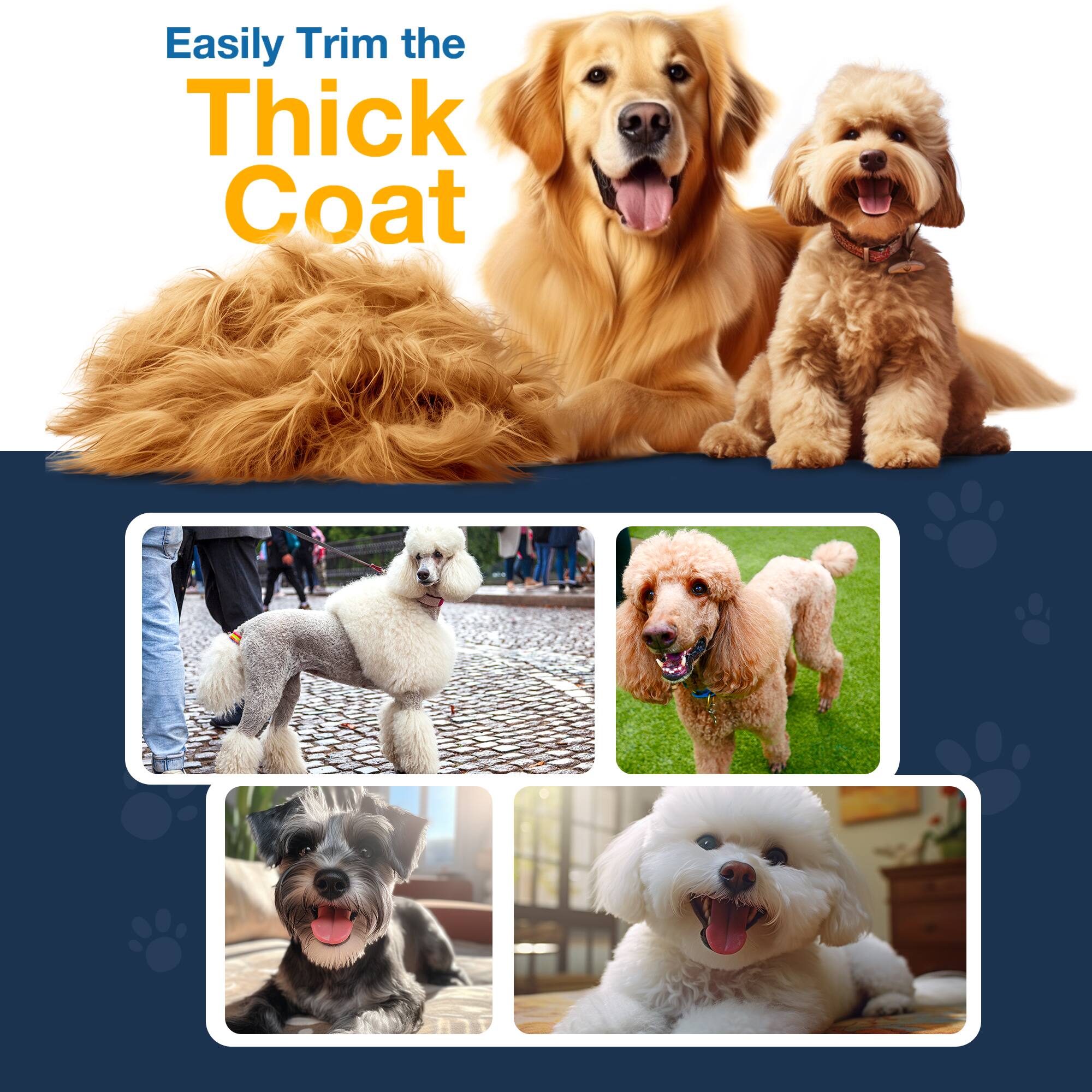 Easily Trim the Thick Coat