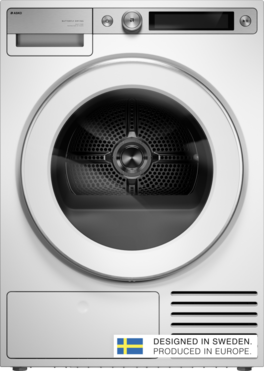 Asko - 5.2 cu. ft. Stackable Electric Vented Dryer - Butterfly Drying System, Soft Drum Technology, 20 Programs – - White