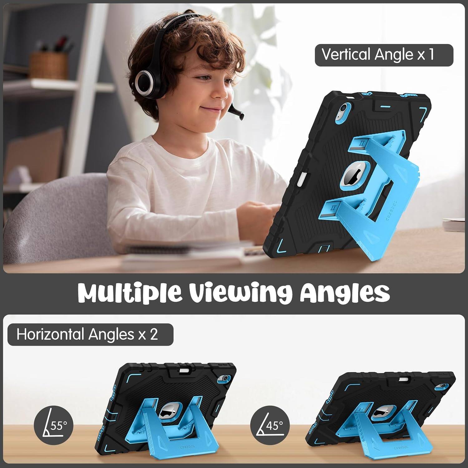Vertical Angle x 1  
Multiple Viewing Angles  
Horizontal Angles x 2  
55°  
45°  
12:00  
CORCOOL