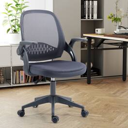 Akoasm - Ergonomic Mesh Office Chair with Adjustable Lumbar Support, Breathable Backrest, Height Adjustable Swivel Chair - Gray
