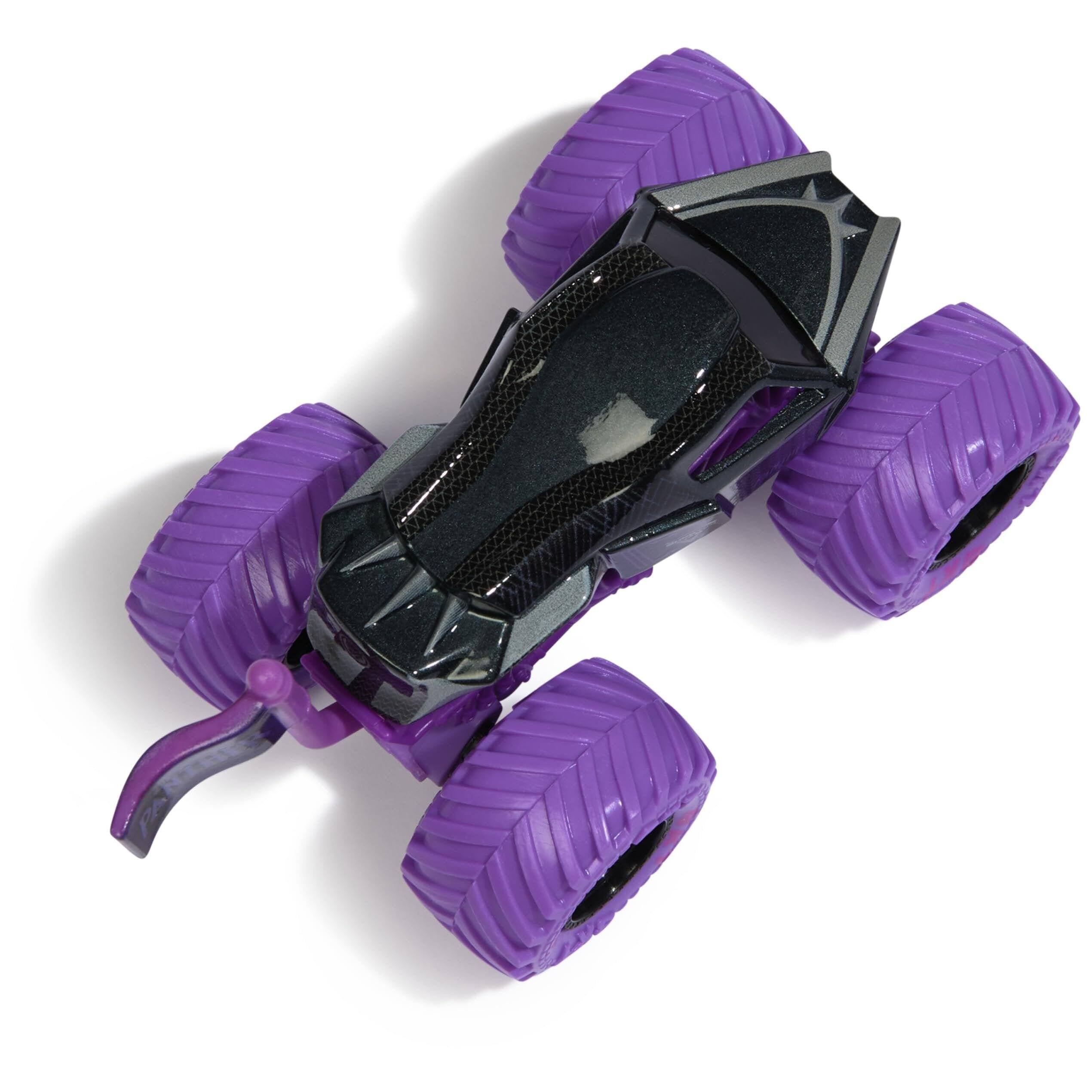 Alt View 1. Monster Jam - Monster Jam Marvel Black Panther Truck Series 2 Die-Cast 1:64 Scale Ages 3+ - Black.