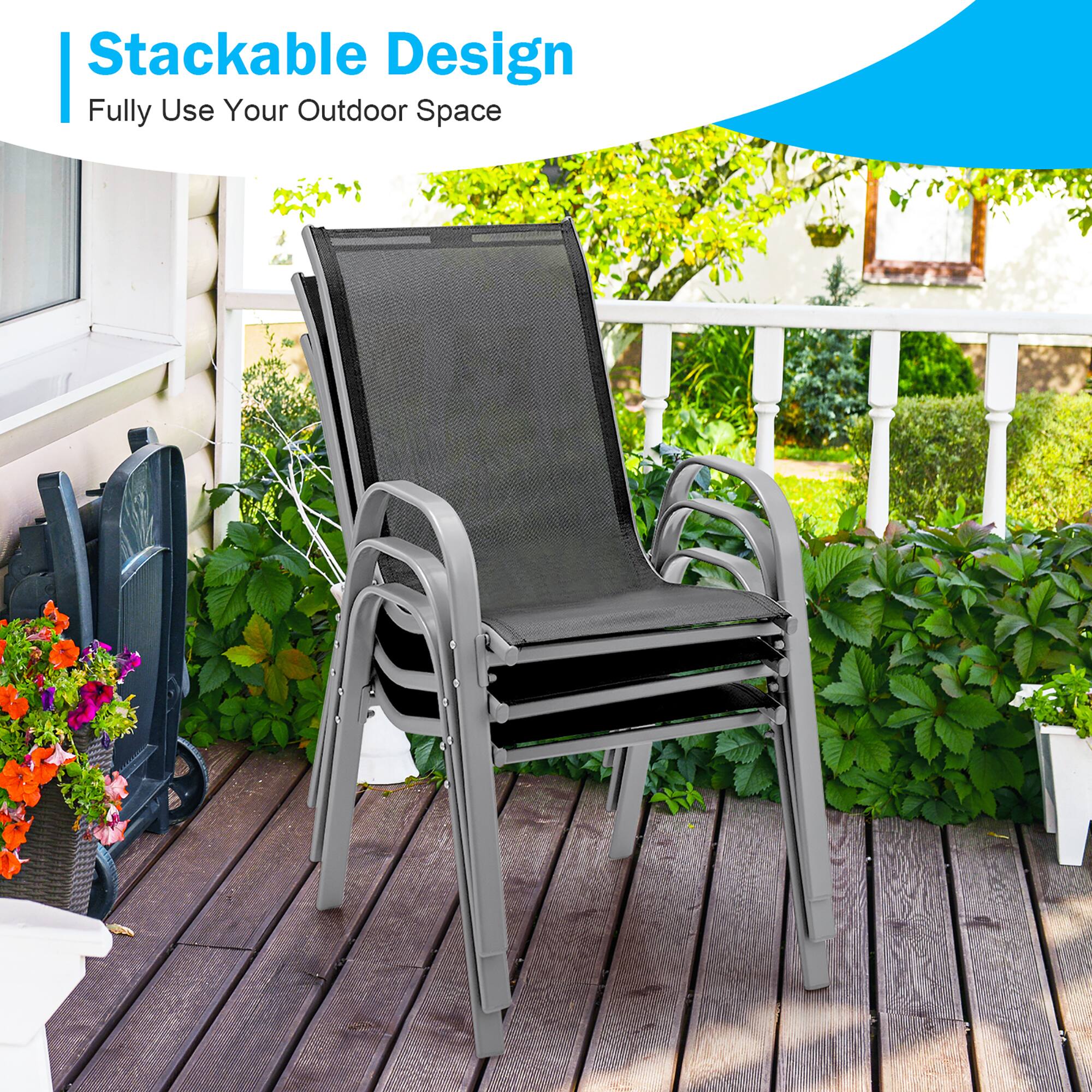 Stackable Design  
Fully Use Your Outdoor Space