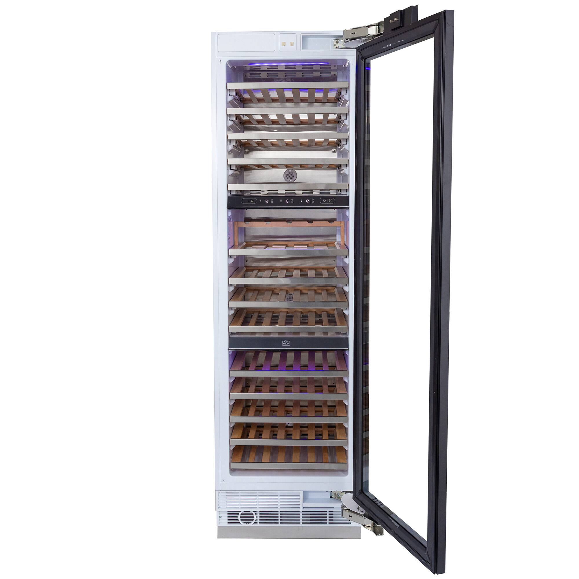 Alt View 3. Kucht - 24-in Built-in Panel Ready Three Zones Wine Cooler - Panel Ready.