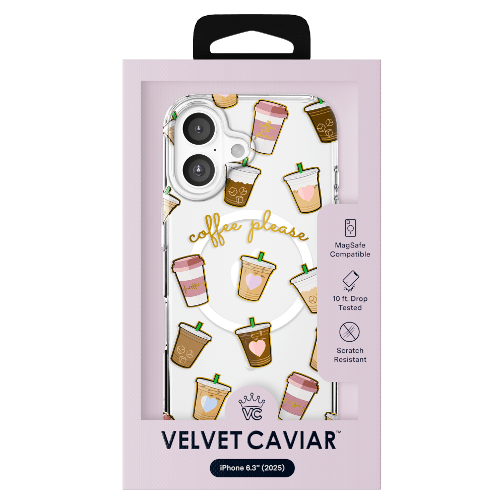 Please offer 14 for MagSafe Compatible Koffeer 10 ft. Drop Tested Scratch Resistant VC VELVET CAVIAR iPhone 6.3" (2025)