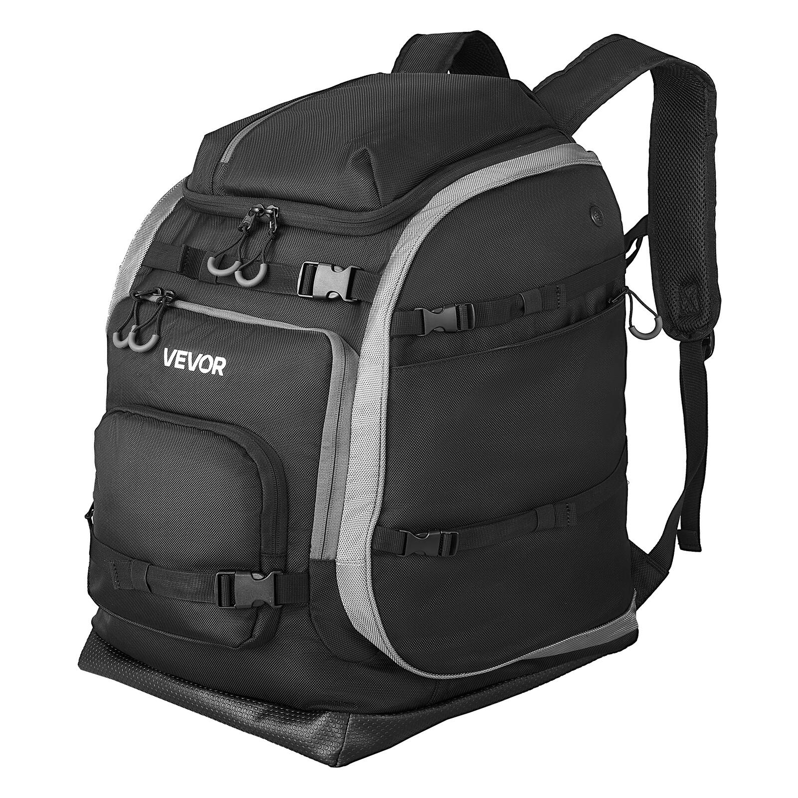 VEVOR - 70L Ski Boot Bag, Snowboard Travel Backpack for Men and Women, Waterproof Exterior and Bottom, Durable 1680D Oxford - Black