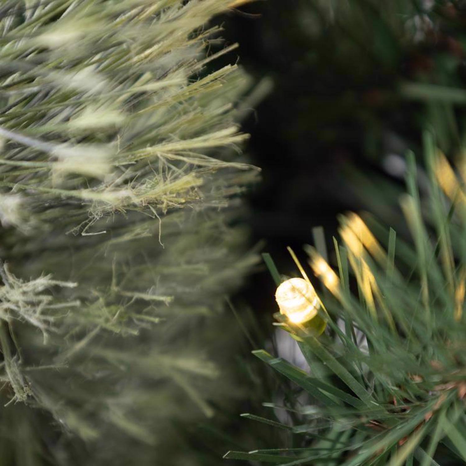 Left. Celebrations - Celebrations 4 ft. Full LED 50 ct Mixed Pine Potted Color Changing Christmas Tree - Green.