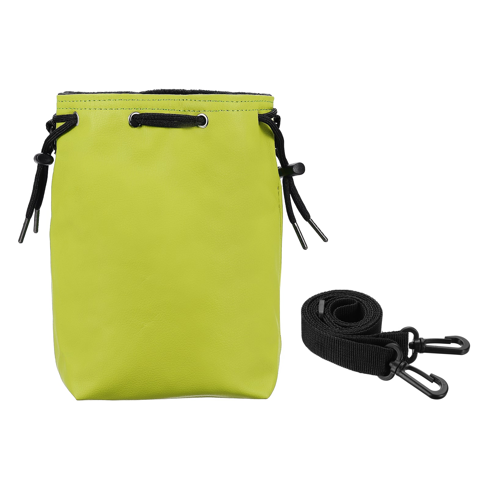 Unique Bargains - Drawstring Camera Bag, Medium PU Leather Case for Nikon Z9/Z7II/Z6II, Fuji - Grass Green
