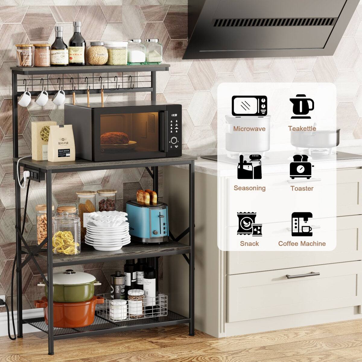 CAOE TOW

A AAAA ALI

Microwave | Teakettle | Seasoning | Toaster | Snack | Coffee Machine