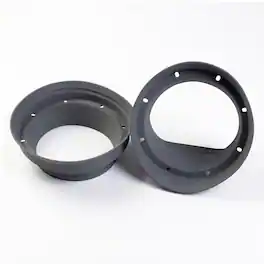 Enrock - Adjustable 6.5" Universal Foam Speaker Enhancers for Improved Sound Quality & Moisture Protection (Pair) - Black