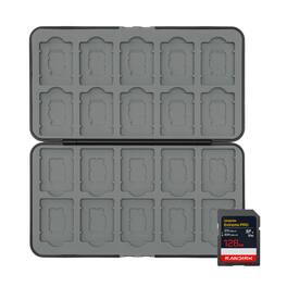 SANDISK - Extreme PRO 128GB UHS-II SDXC Memory Card Bundle with Memory Card Case