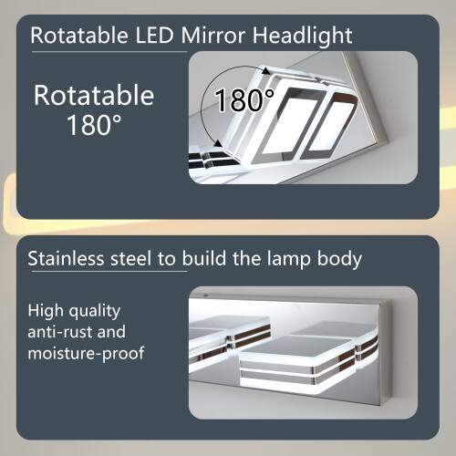 Rotatable LED Mirror Headlight

Rotatable 180°

Stainless steel to build the lamp body

High quality anti-rust and moisture-proof
