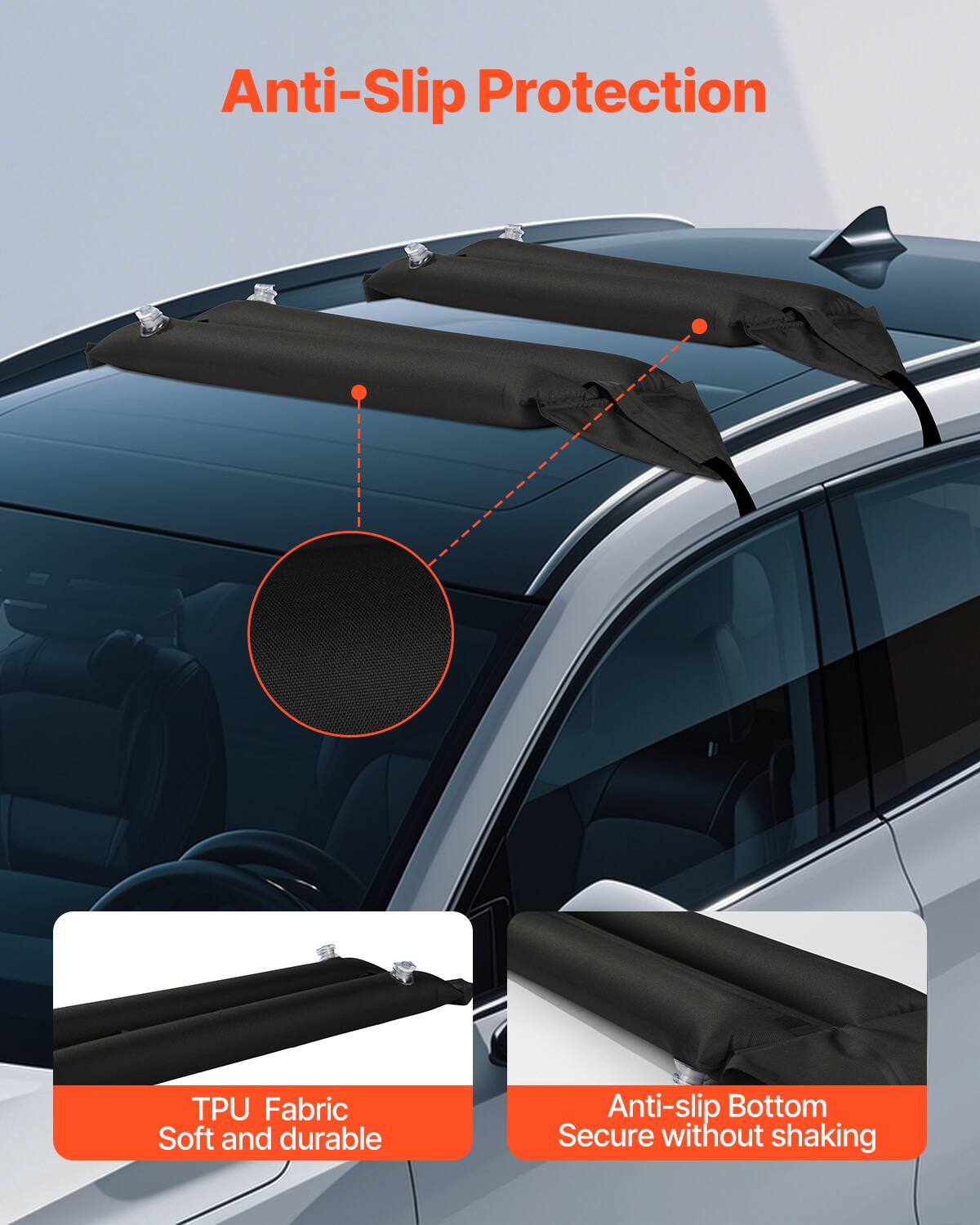 Anti-Slip Protection

TPU Fabric  
Soft and durable

Anti-slip Bottom  
Secure without shaking