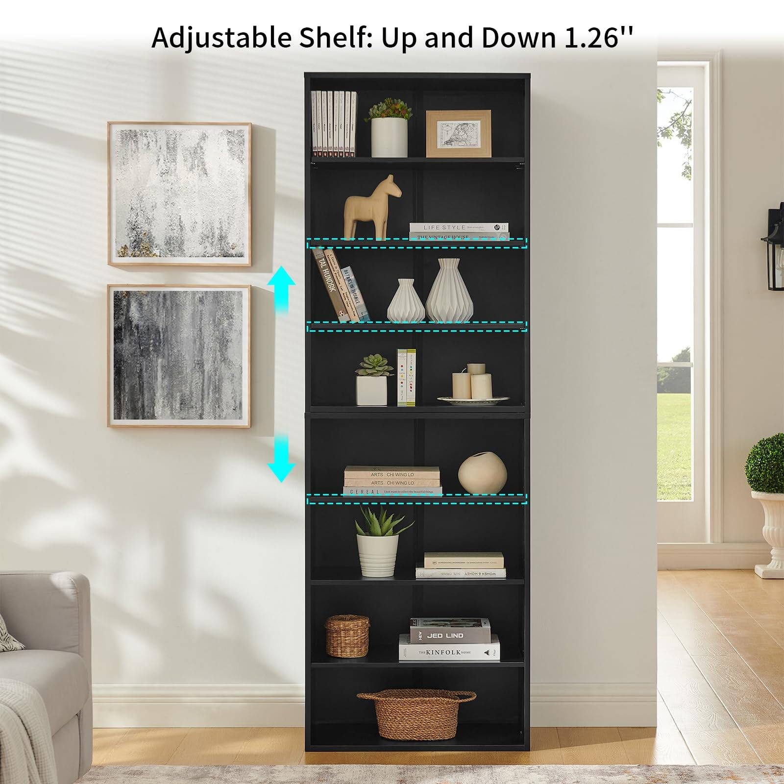 Adjustable Shelf: Up and Down 1.26"