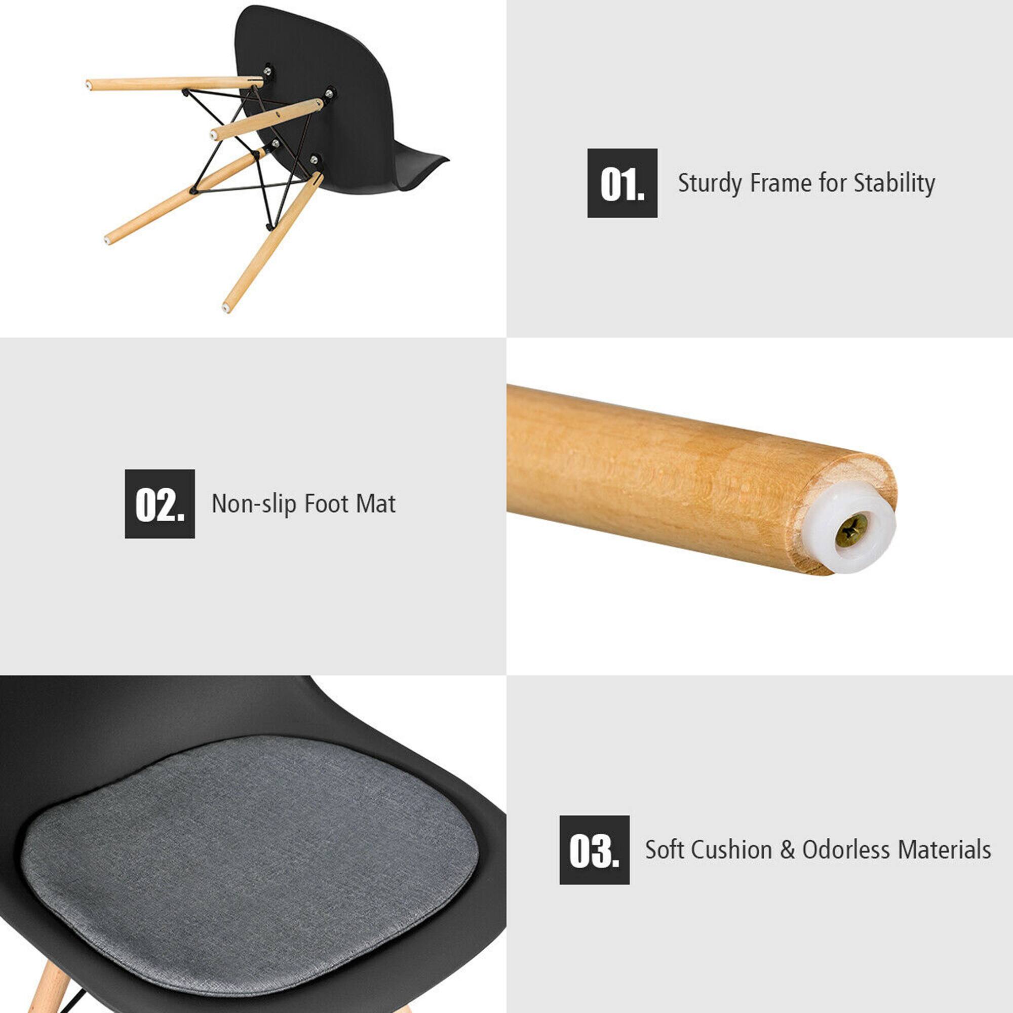 01. Sturdy Frame for Stability

02. Non-slip Foot Mat

03. Soft Cushion & Odorless Materials