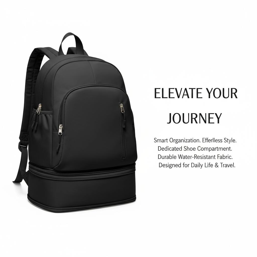 ELEVATE YOUR JOURNEY

Smart Organization. Effortless Style. Dedicated Shoe Compartment. Durable Water-Resistant Fabric. Designed for Daily Life & Travel.