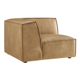 Restore Vegan Leather Modular Corner Chair by Modway - Toast