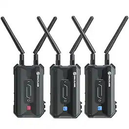 2x Hollyland Pyro H RX 4K HDMI Wireless Video Receiver with Video Transmitter - Black