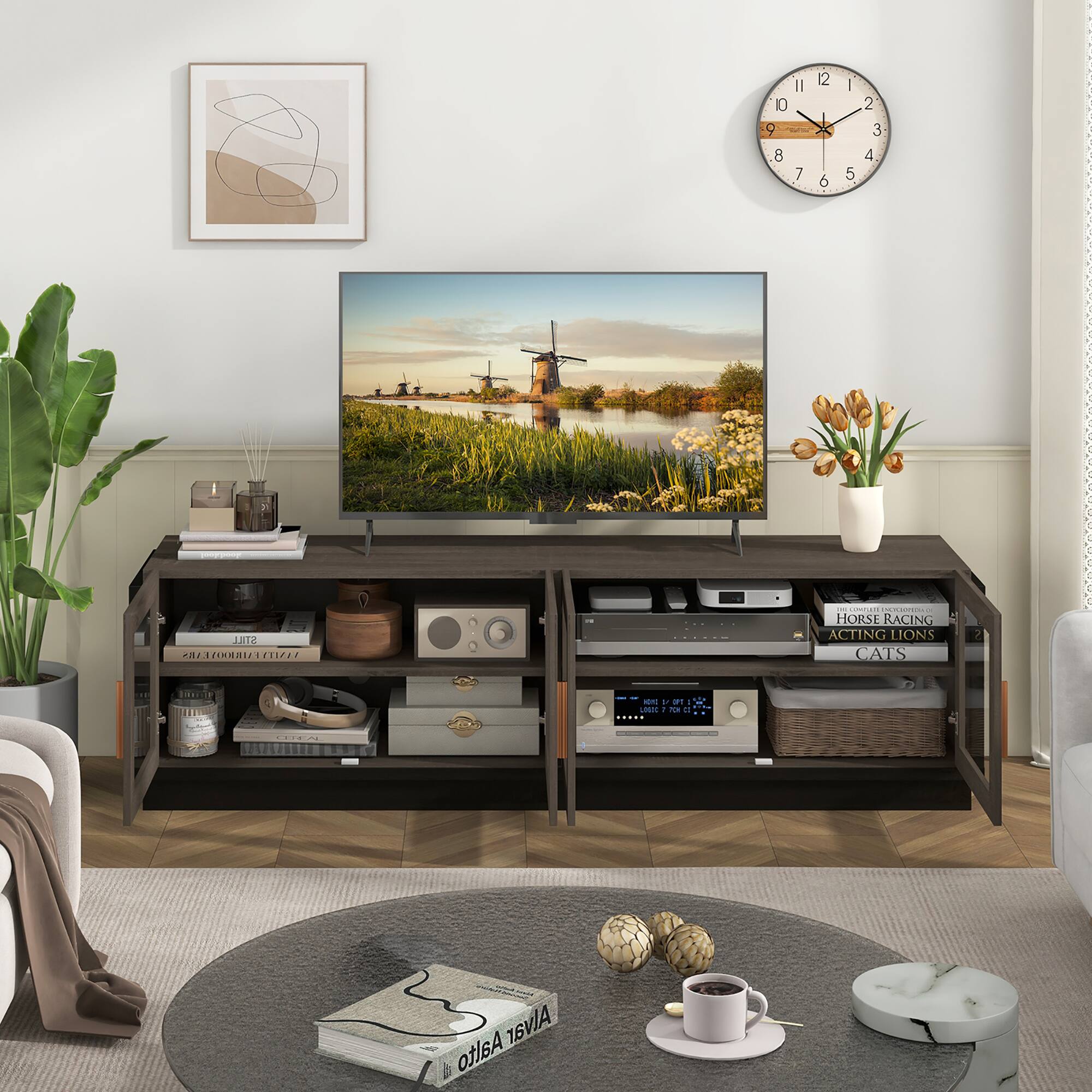 The text on the image is:

- "HORSE RACING ACTING LIONS CATS"
- "Alvar Aalto"