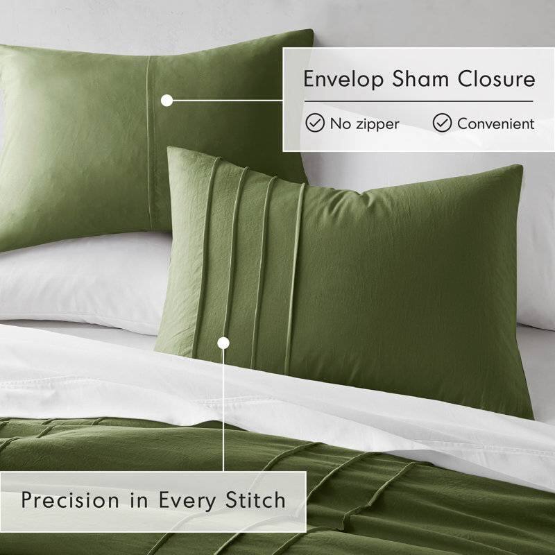 Envelop Sham Closure  
- No zipper  
- Convenient  

Precision in Every Stitch