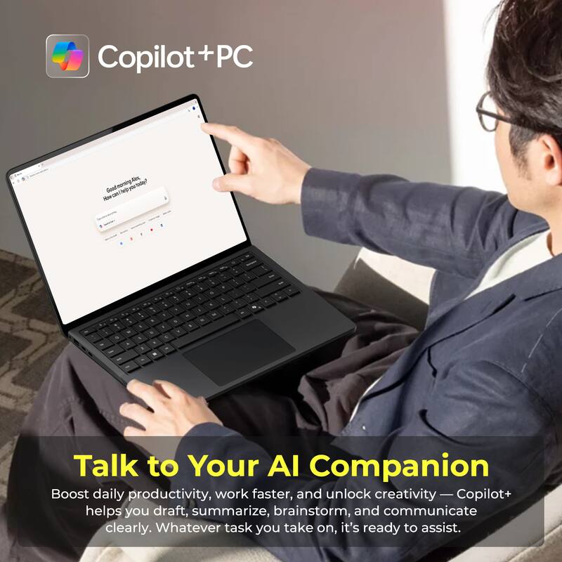 Copilot+PC

Talk to Your AI Companion

Boost daily productivity, work faster, and unlock creativity — Copilot+ helps you draft, summarize, brainstorm, and communicate clearly. Whatever task you take on, it's ready to assist.