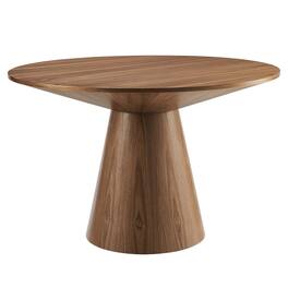 Modway - Provision 47" Round Dining Table - Brown