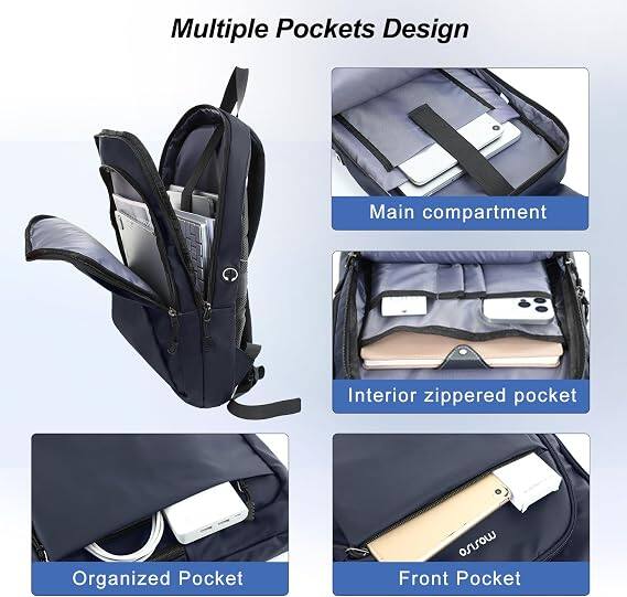 Multiple Pockets Design

- Main compartment
- Interior zippered pocket
- Organized Pocket
- Front Pocket