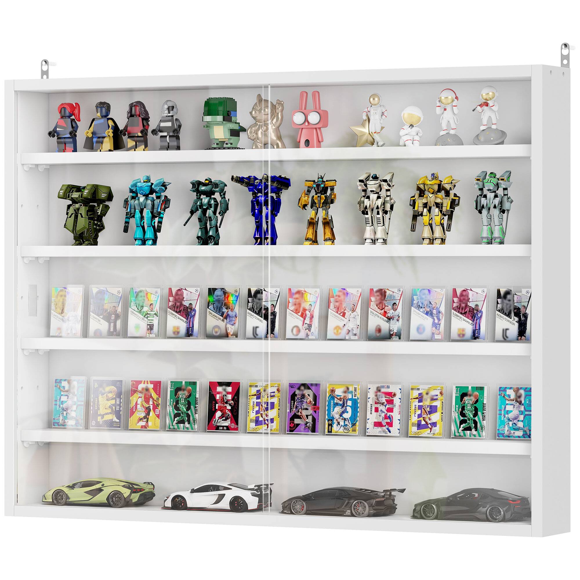 Homcom - 5-Tier Display Cabinet - White