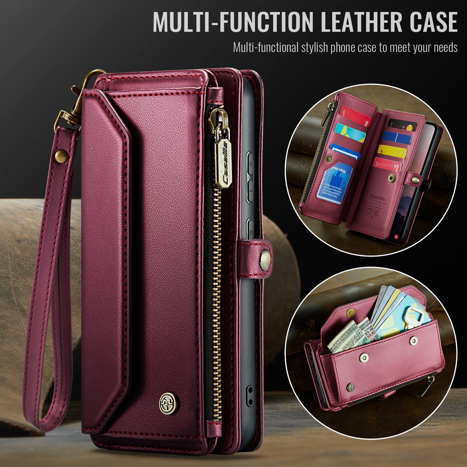 MULTI-FUNCTION LEATHER CASE  
Multi-functional stylish phone case to meet your needs