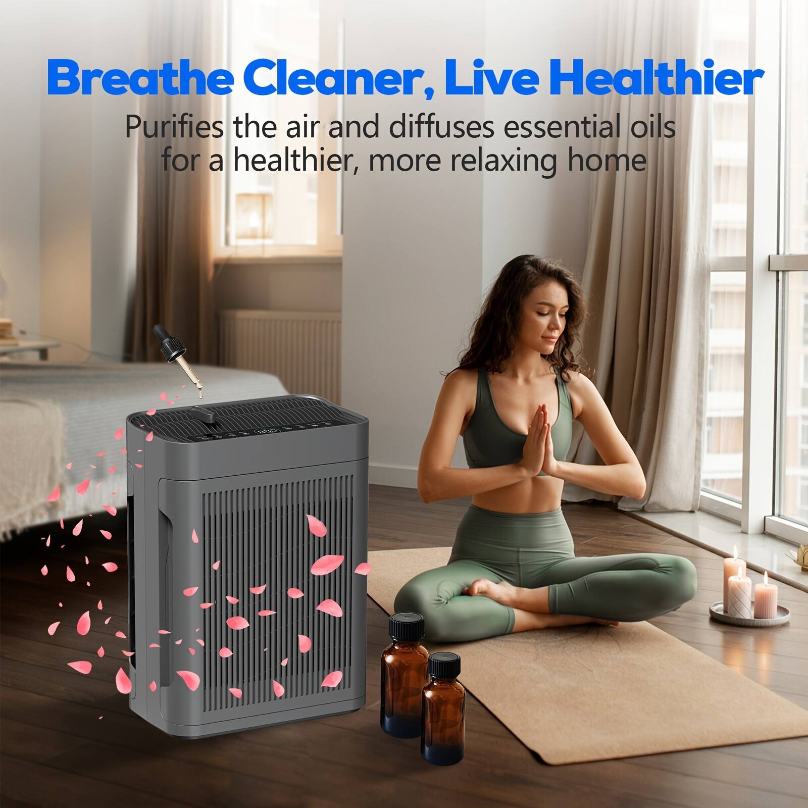 Breathe Cleaner, Live Healthier

Purifies the air and diffuses essential oils for a healthier, more relaxing home