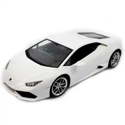 Front. JuzToys - Remote Control Car, 1:24 RC Car Lamborghini Huracan Sport Car (White) - White.